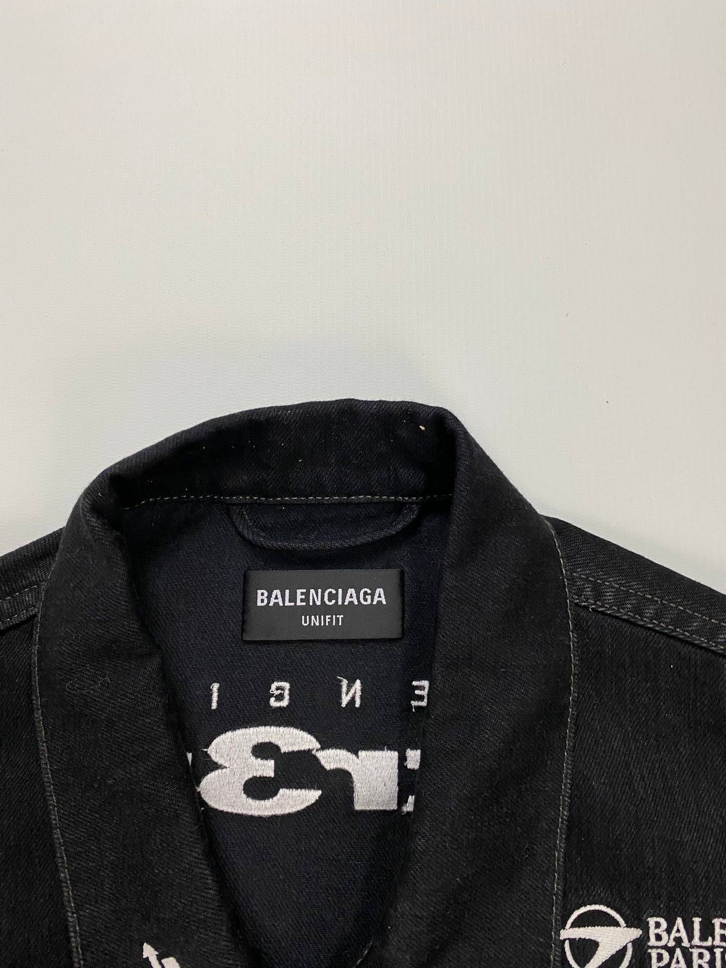 Balenciaga AW21 afterworld gamer patched denim jacket SZ:XS