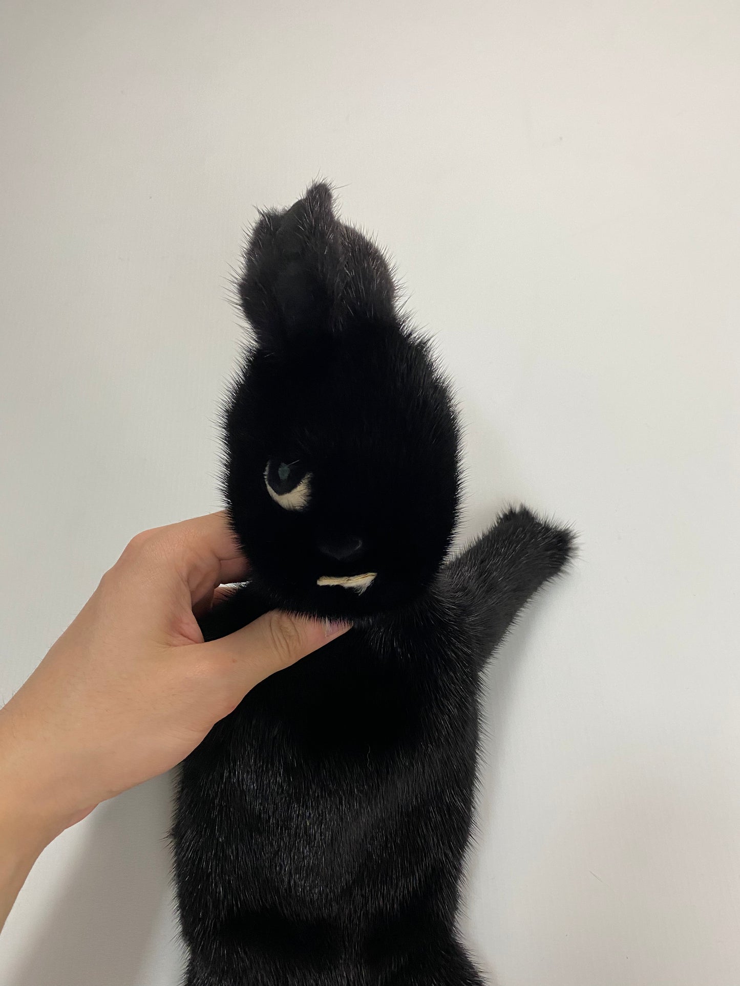 Rick Owens mink fur bunny bag in black SZ:OS