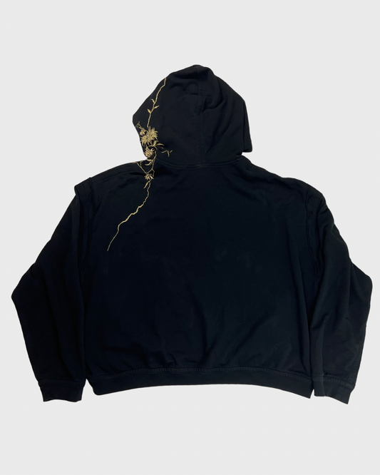 Haider Ackermann floral embroidered Perth Hoodie Black SZ:L