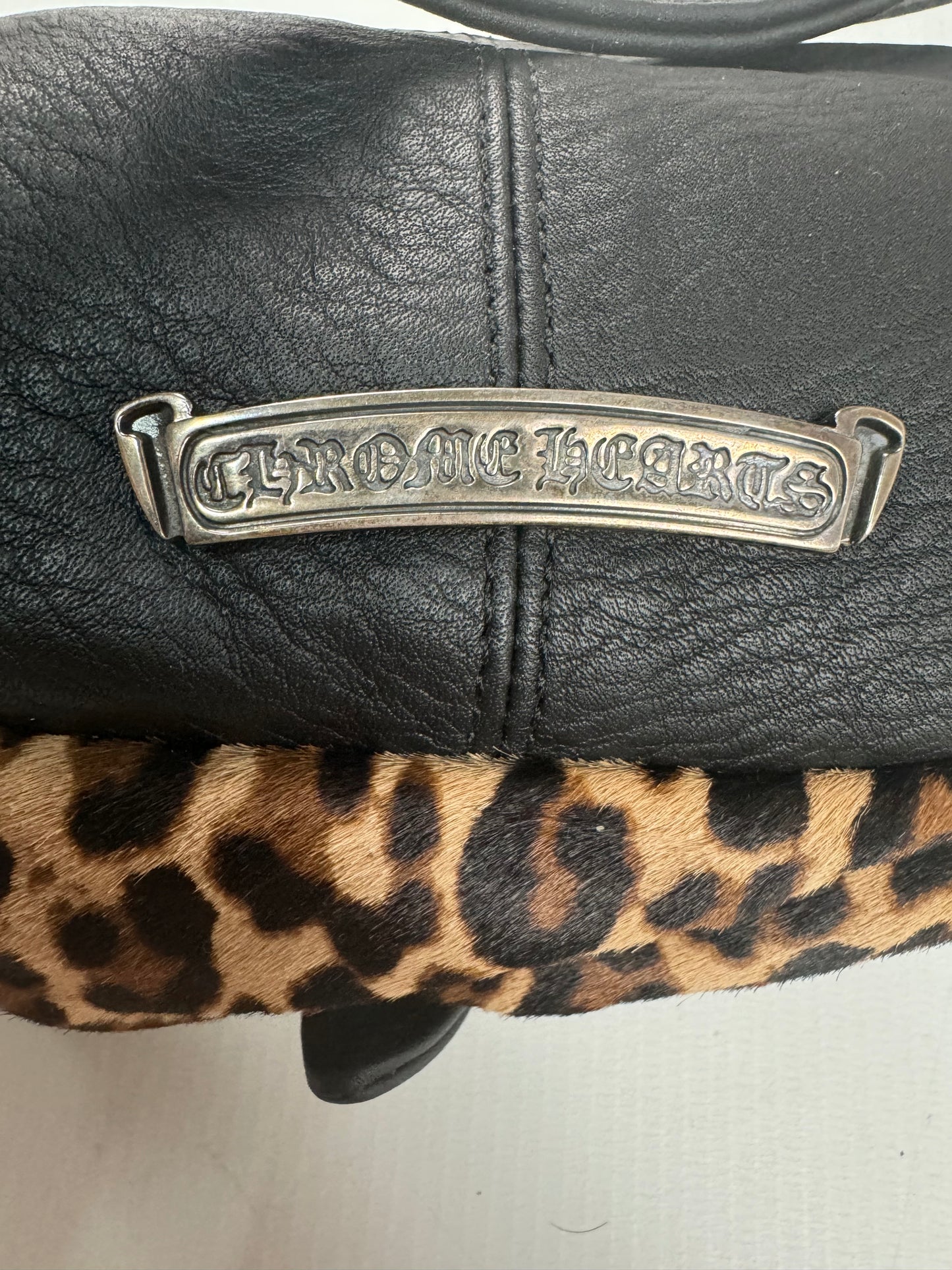 Chrome Hearts VIP Leopard pattern ponyhair snat bag SZ:OS