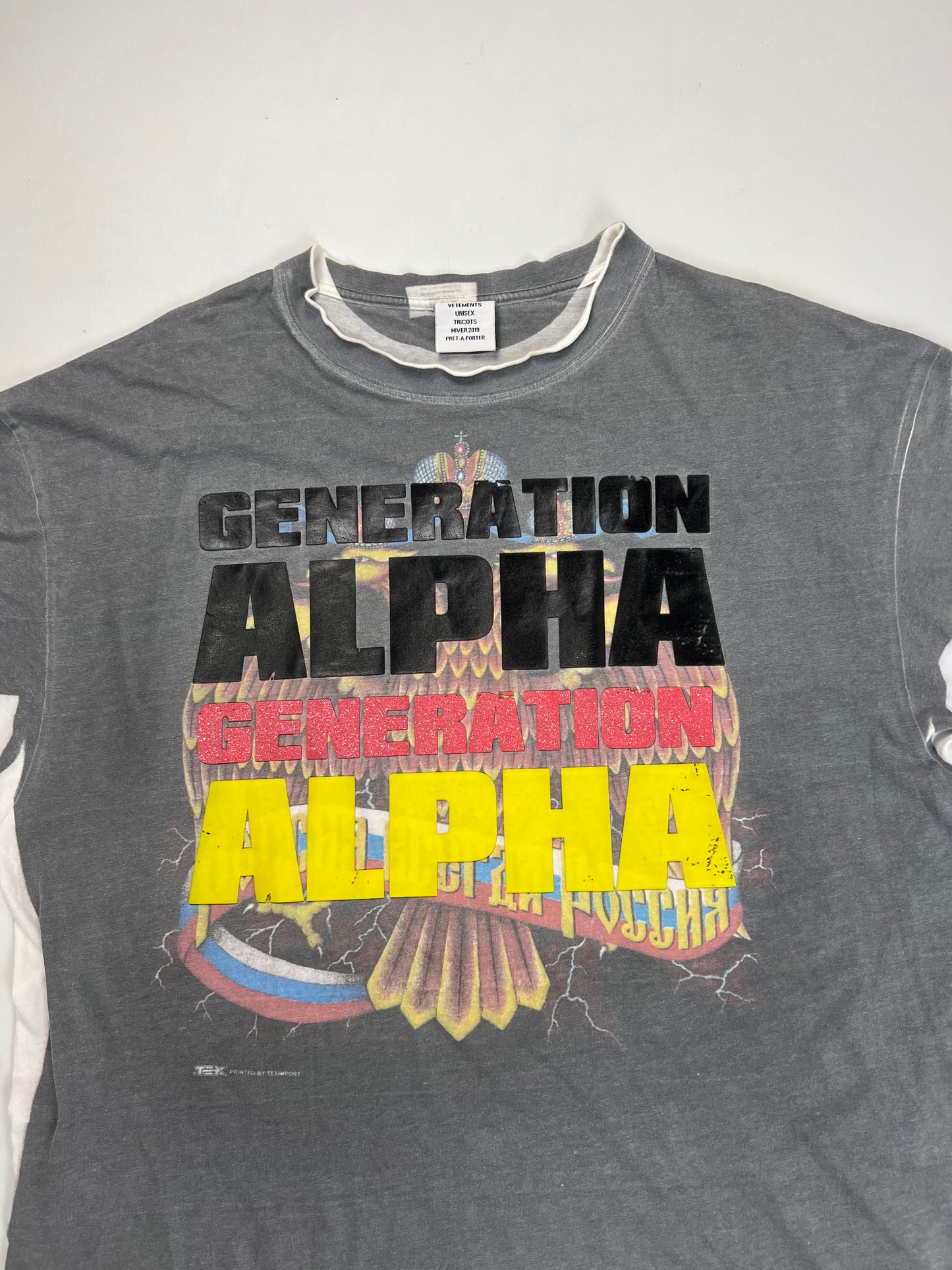 Vetements AW18 ALPHA GENERATION ALPHA Tee  T-shirt  SZ:XS|S|M
