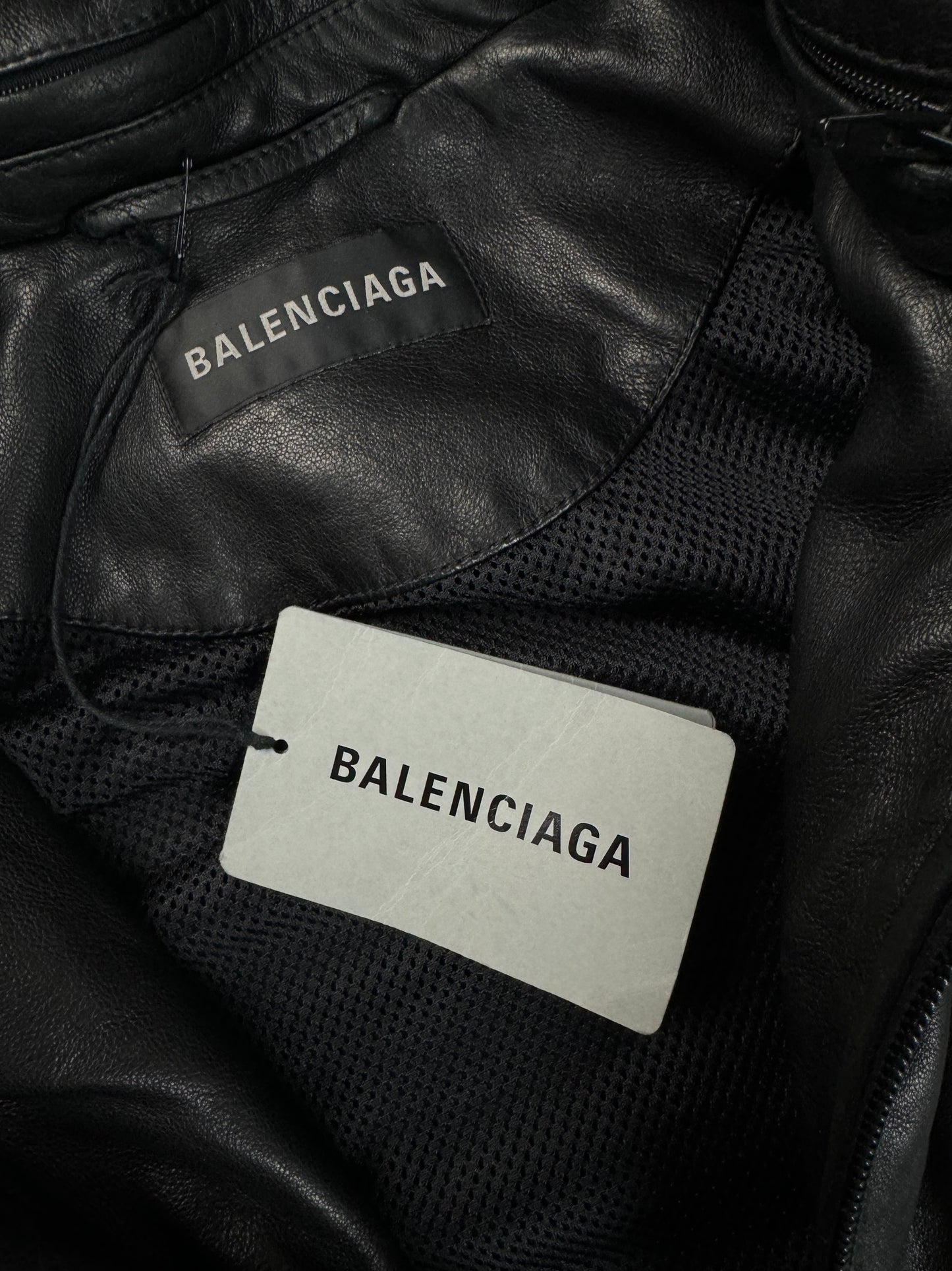 Balenciaga SUPer soft lamb leather 3B logo trackjacket SZ:2