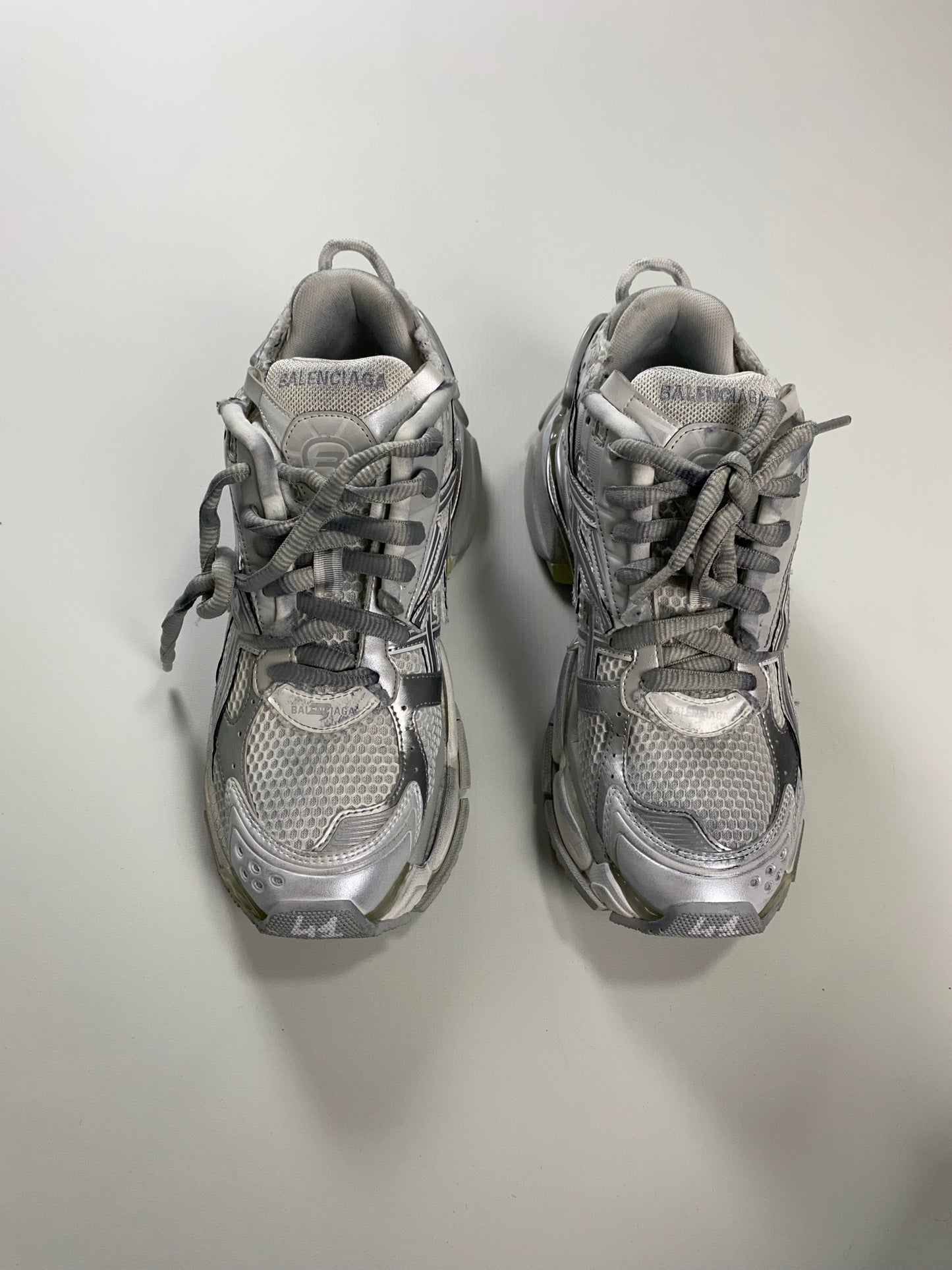 Balenciaga runners in silver SZ:41