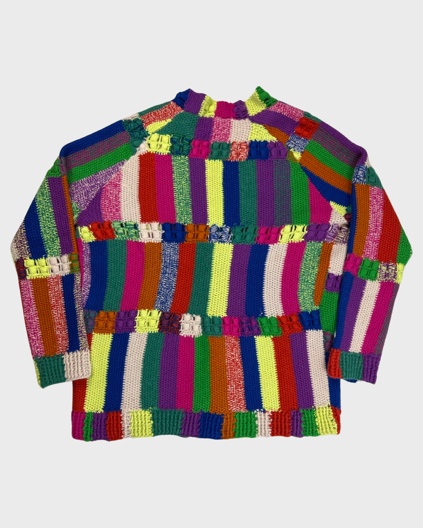 The Elder Statesman cashmere multicolor joker cardigan SZ:M