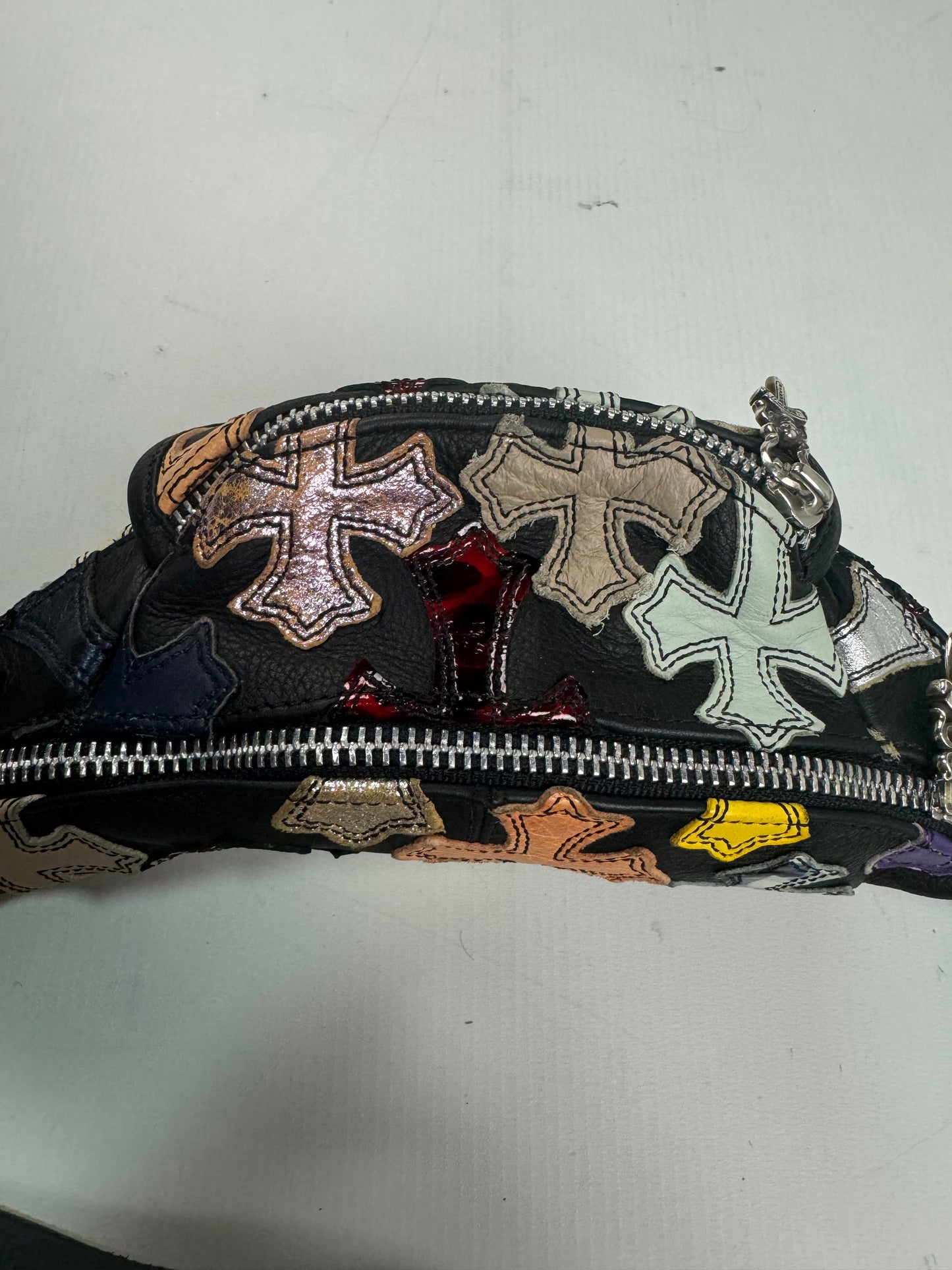 Chrome Hearts Multicolor Special Cross Patch patched Snat bag SZ:OS