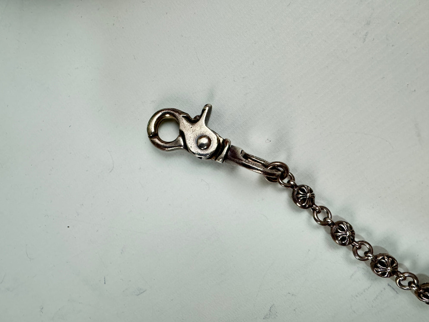 Chrome Hearts Cross Ball Wallet Chain Double Lobster Clips SZ:OS