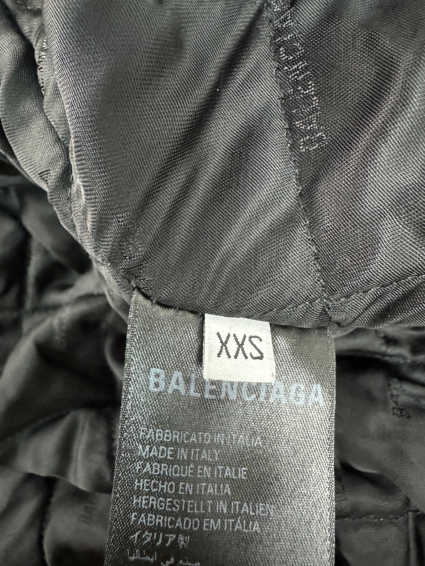 Balenciaga TAXI SPORTY B LEATHER JACKET BLOUSON SZ:XXS