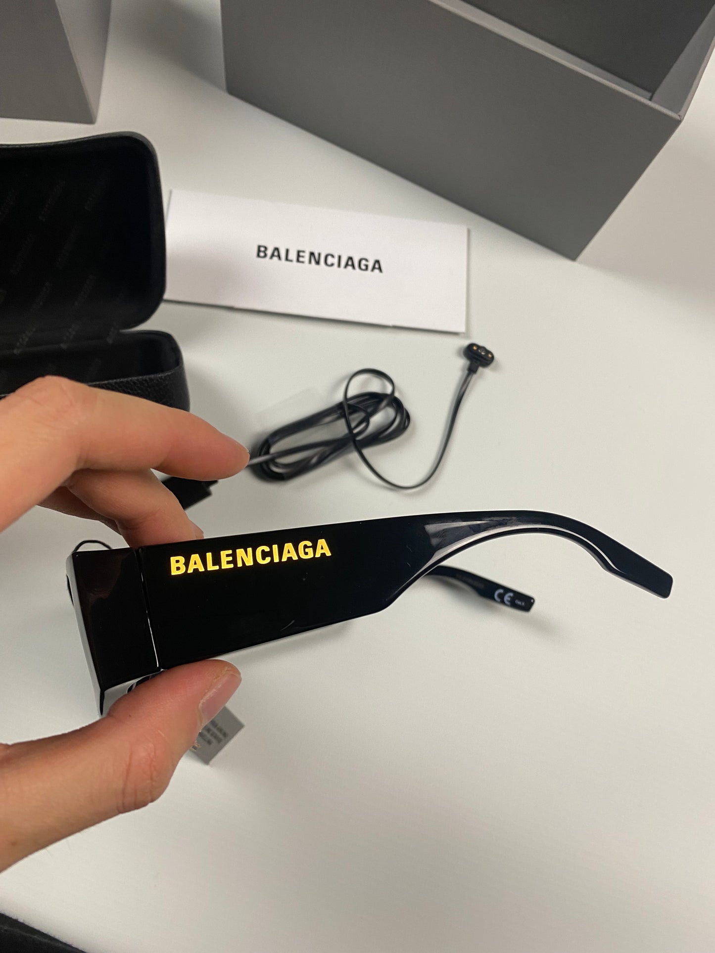 BALENCIAGA LED glasses SIZE:OS