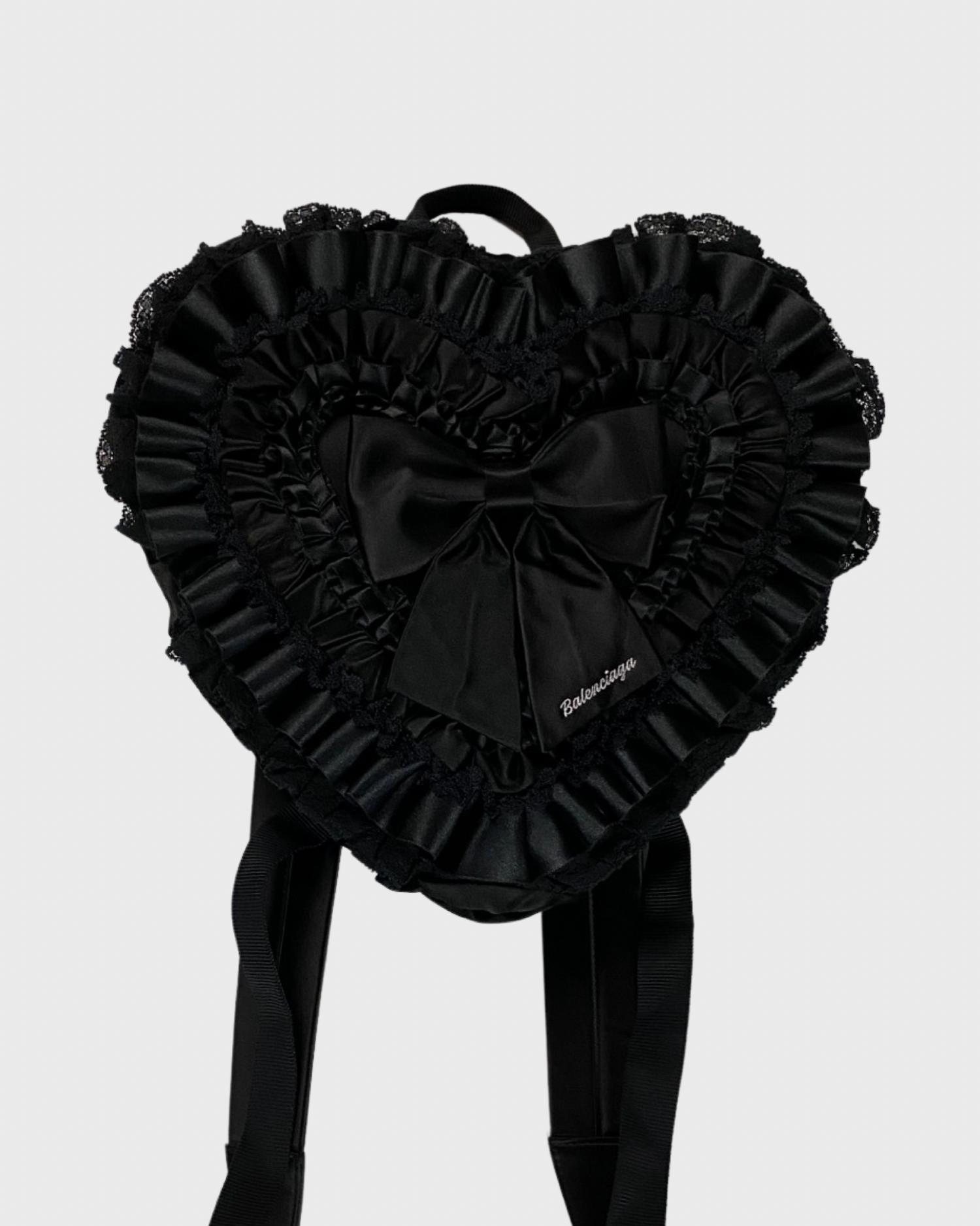 Balenciaga Valentines Day Exclusive RUFFLE heart backpack SZ OS