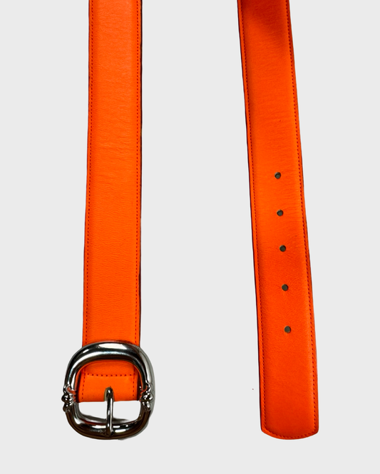 Chrome Hearts Gunslinger Belt in bright orange SZ:36