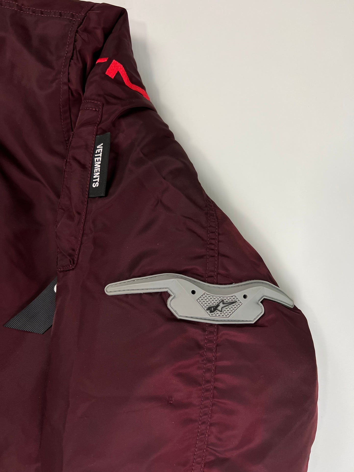 Vetements by GURAM Moto Racing Bomber wine red SZ:M