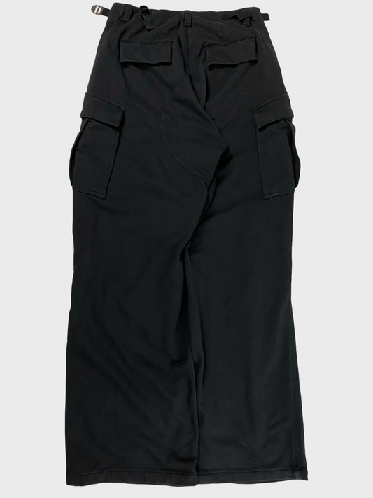 Balenciaga trompe loeil cargo sweatpants pants black SZ:XS