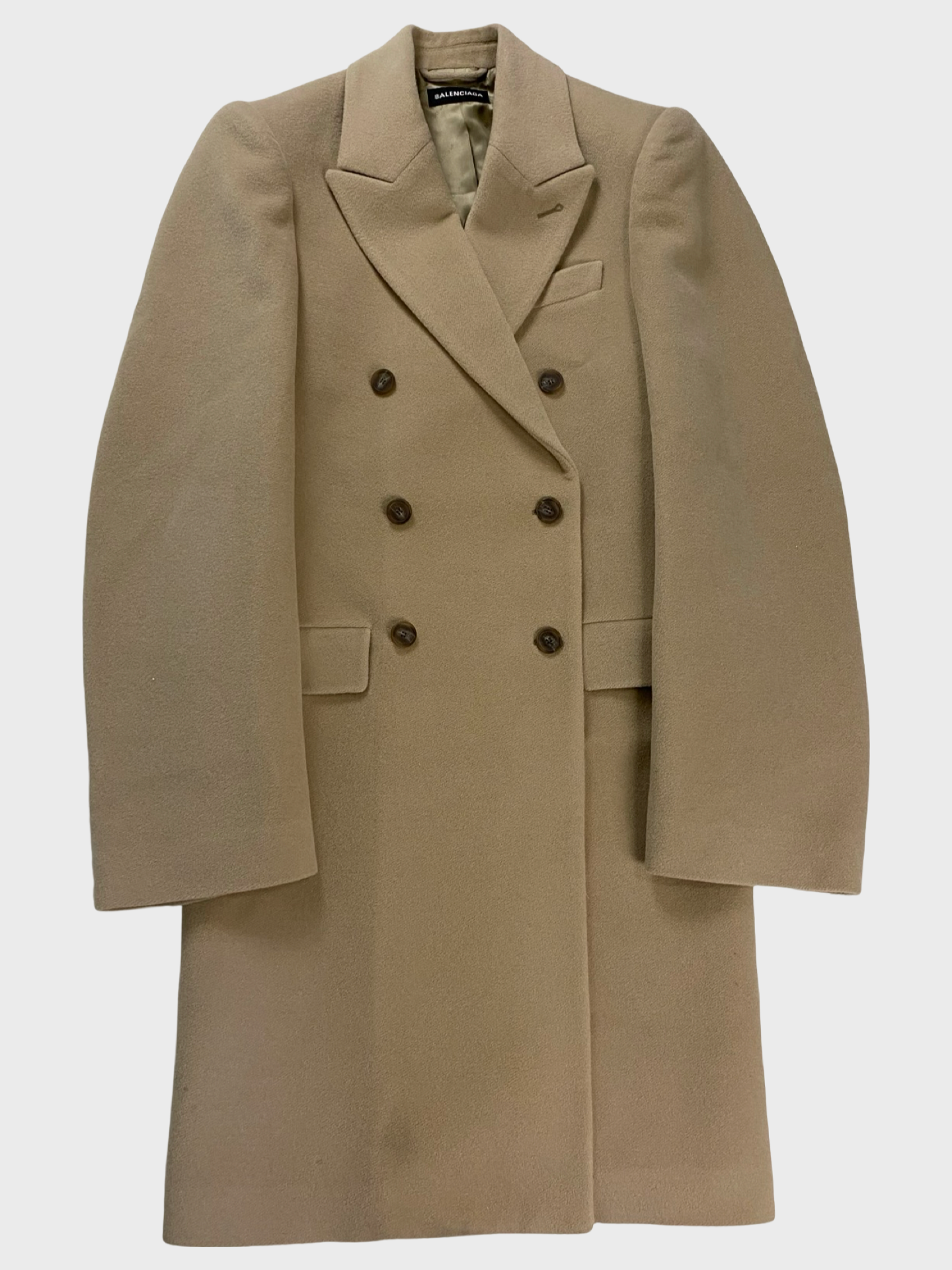 Balenciaga AW20 steroid coat camel beige SZ:46