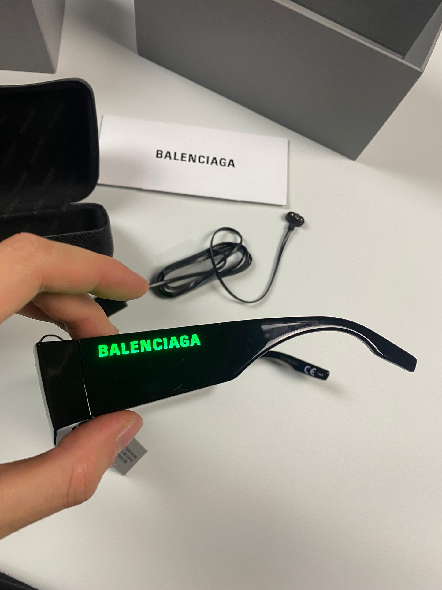 BALENCIAGA LED glasses SIZE:OS