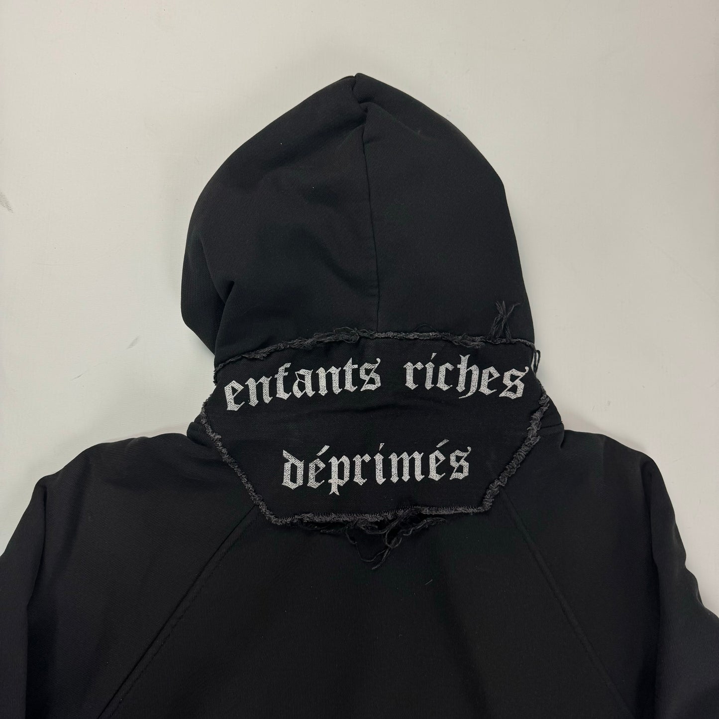 1OF1 ENFANTS RICHES DEPRIMES ERD CAR CRASH PATCH HOODIE SZ:XS