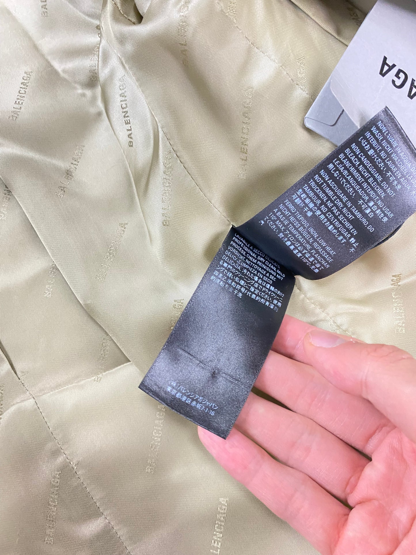 Balenciaga AW20 steroid coat camel beige SZ:46