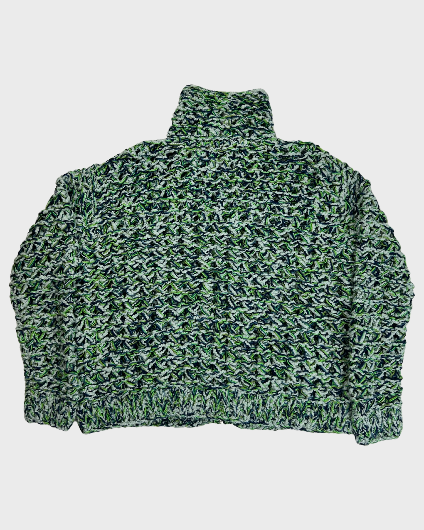 The Elder Statesman crochet zip up cardigan SZ:M|L