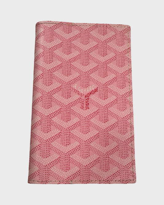 Goyard Japan Exclusive 2008 Sakura Pink Passport Holder SZ:OS