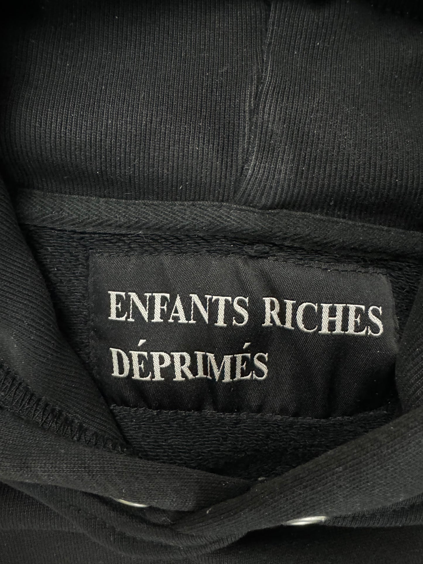 1OF1 ENFANTS RICHES DEPRIMES ERD CAR CRASH PATCH HOODIE SZ:XS