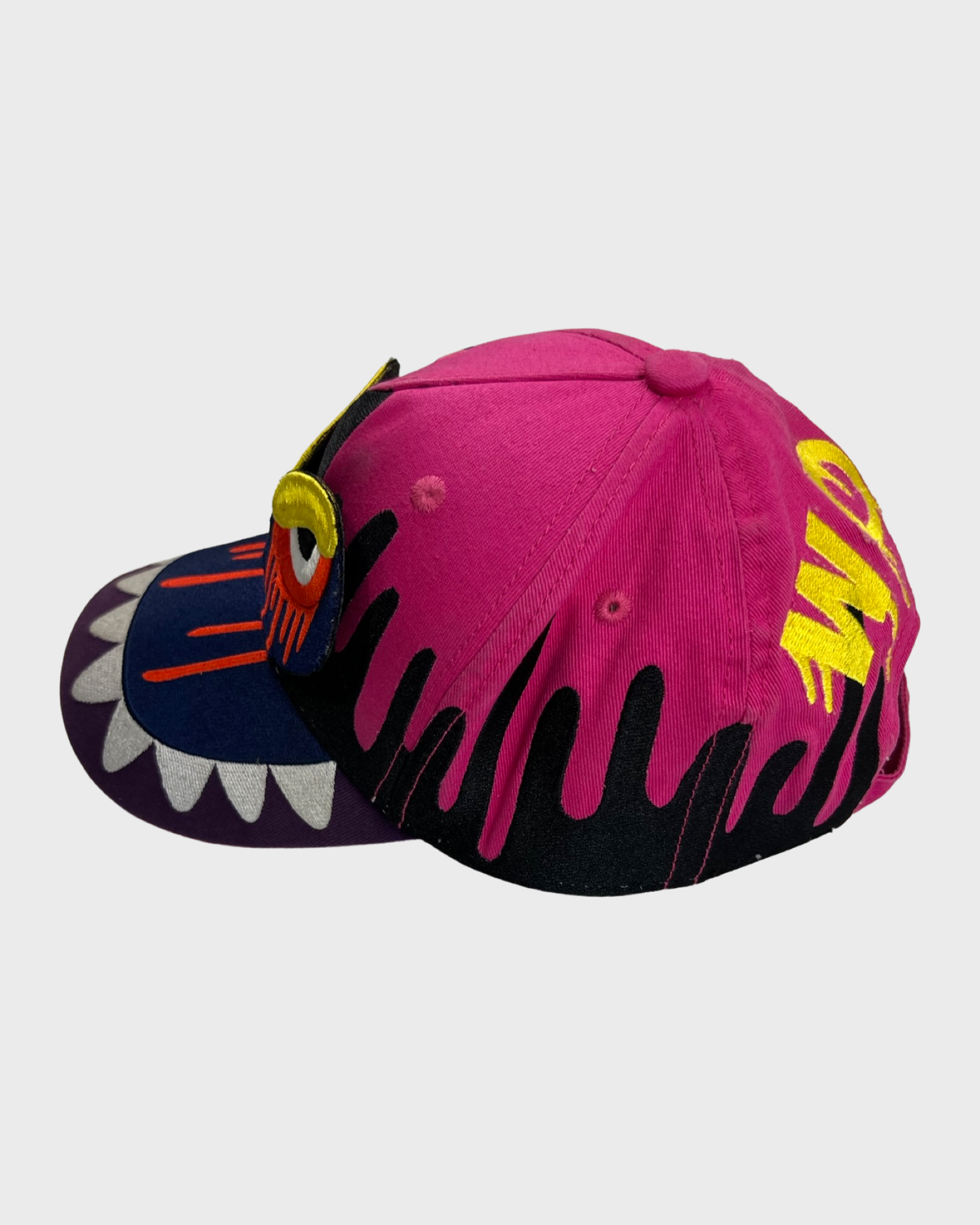 Walter Van Beirendonck AW19 runway monster drip cap hat pink SZ:OS