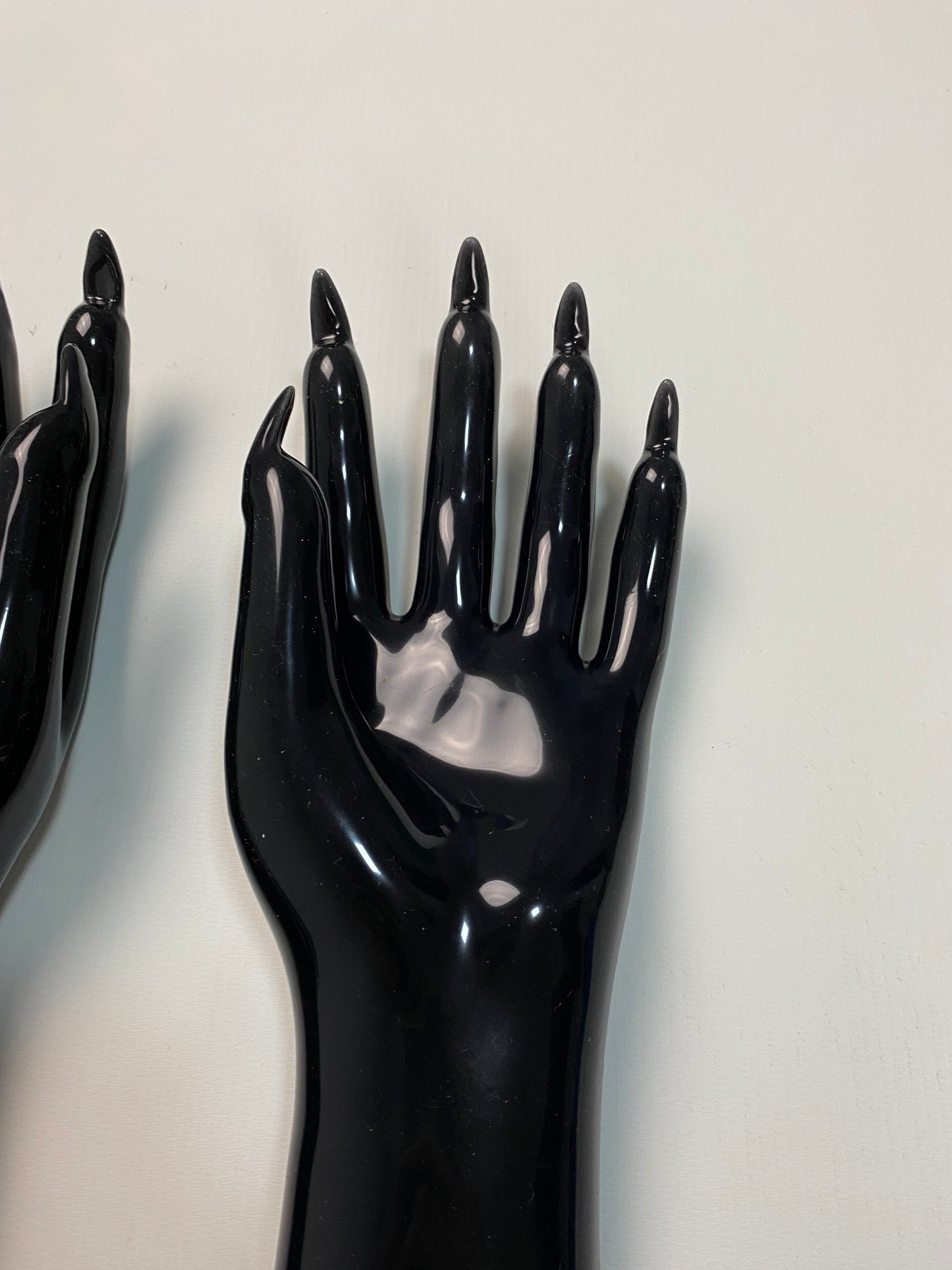 Balenciaga SS23 long shiny fetish gloves black SZ:OS