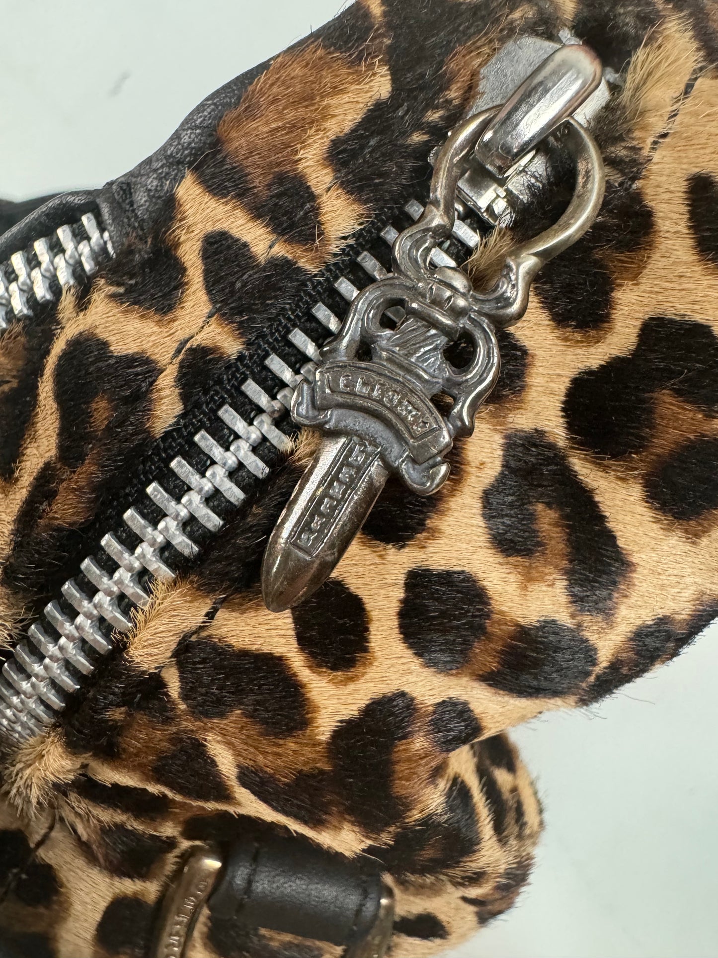 Chrome Hearts VIP Leopard pattern ponyhair snat bag SZ:OS