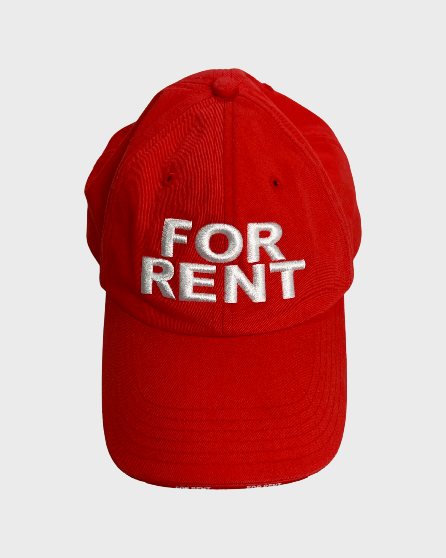Vetements SS20 runway For Rent Cap Hat in red SZ:OS