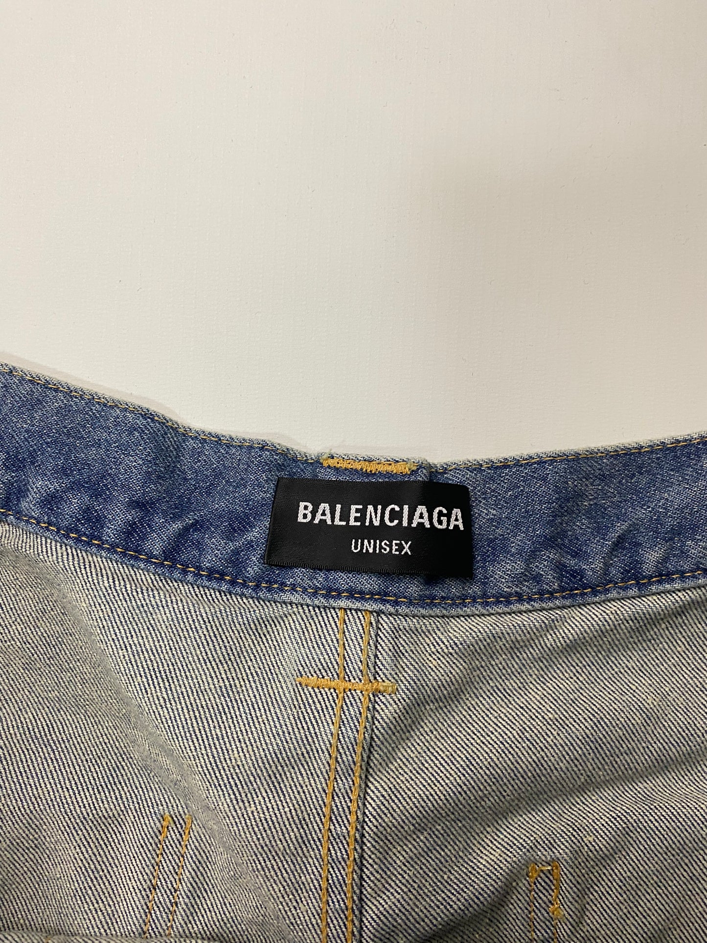 Balenciaga Spring23 runway raver jeans in light Blue SZ:W31|W32