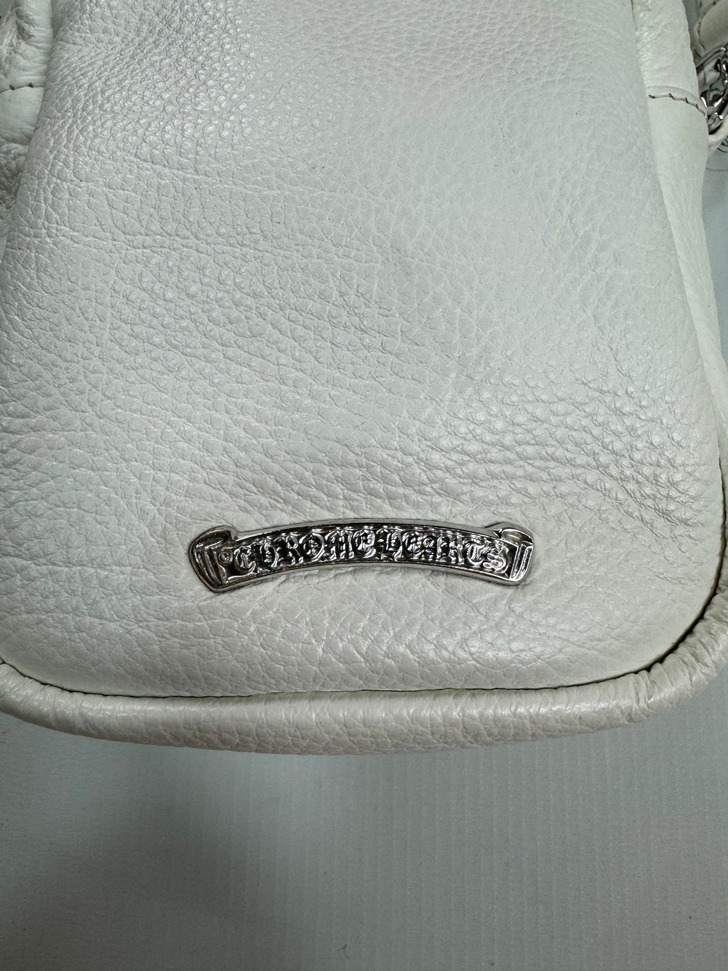 Chrome Hearts Spidwerweb pattern Taka bag in white SZ:OS