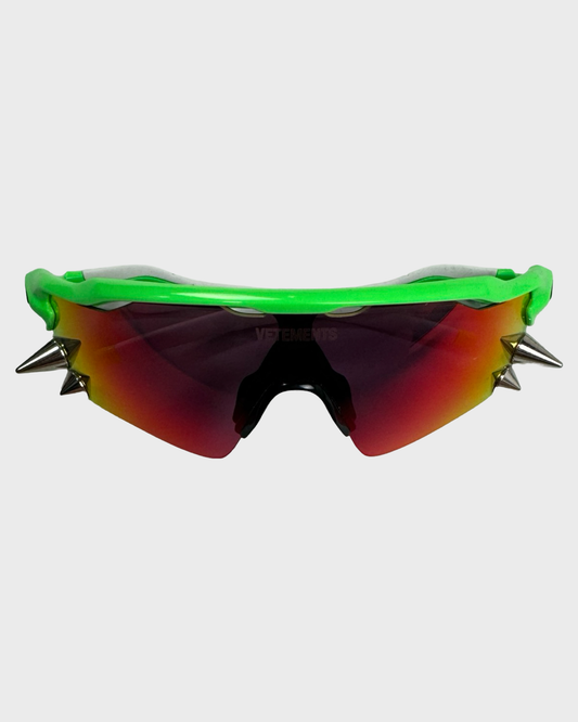 Vetements Oakley 200 spiked sunglasses green orange SZ:OS