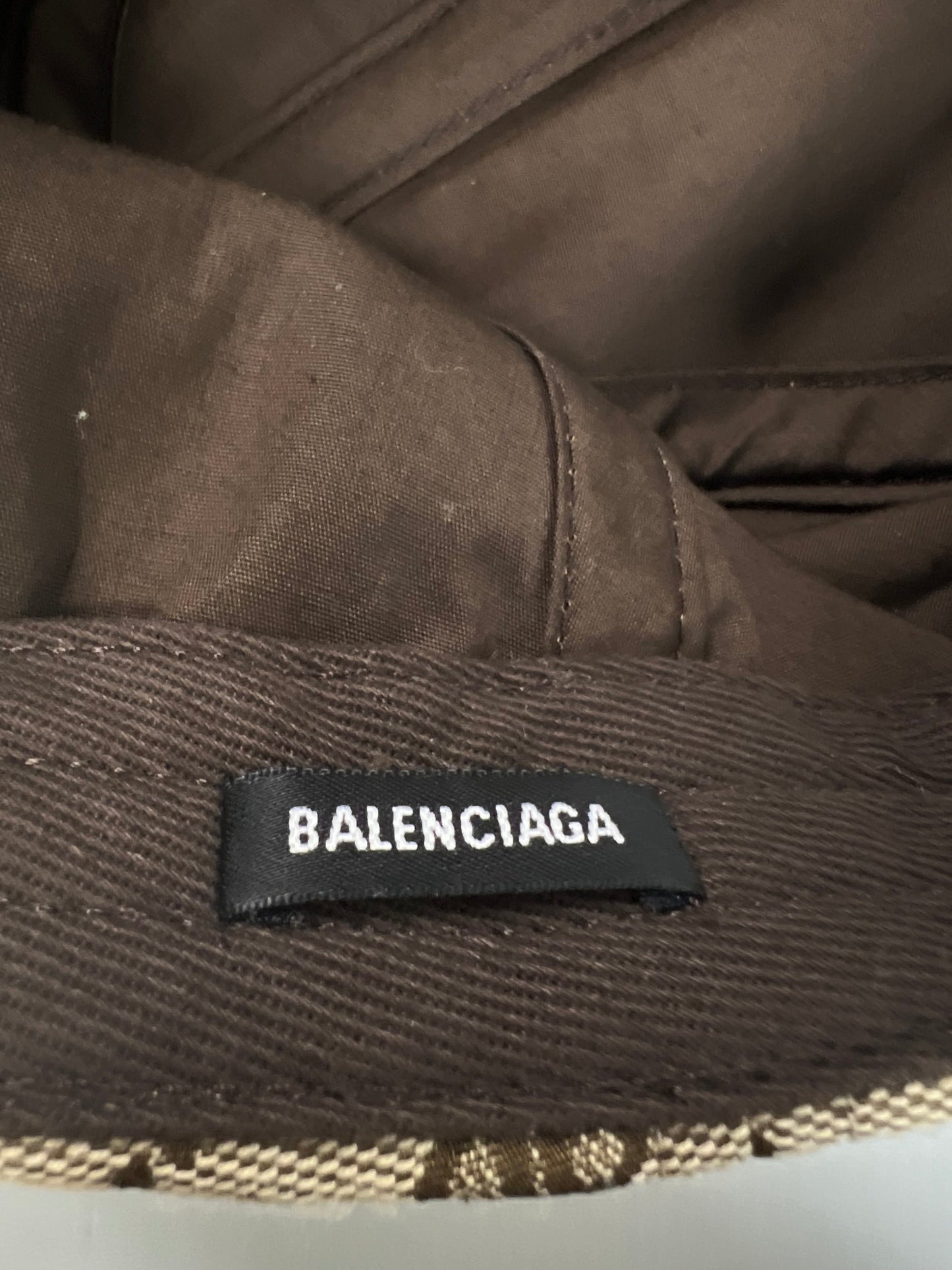 PAINLESS 1of1 TALAHON BERLIN - Balenciaga x Gucci SS23 BB monogram hat cap in beige SZ:L