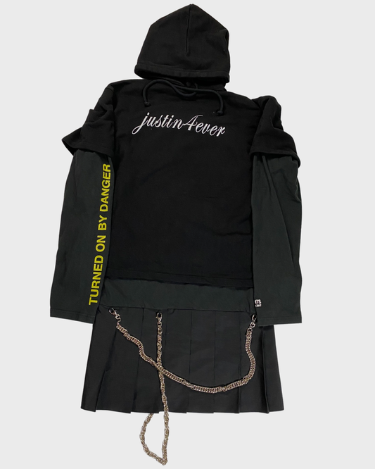 Vetements AW16 Justin4ever turned on by danger runway chain dress SZ:XS