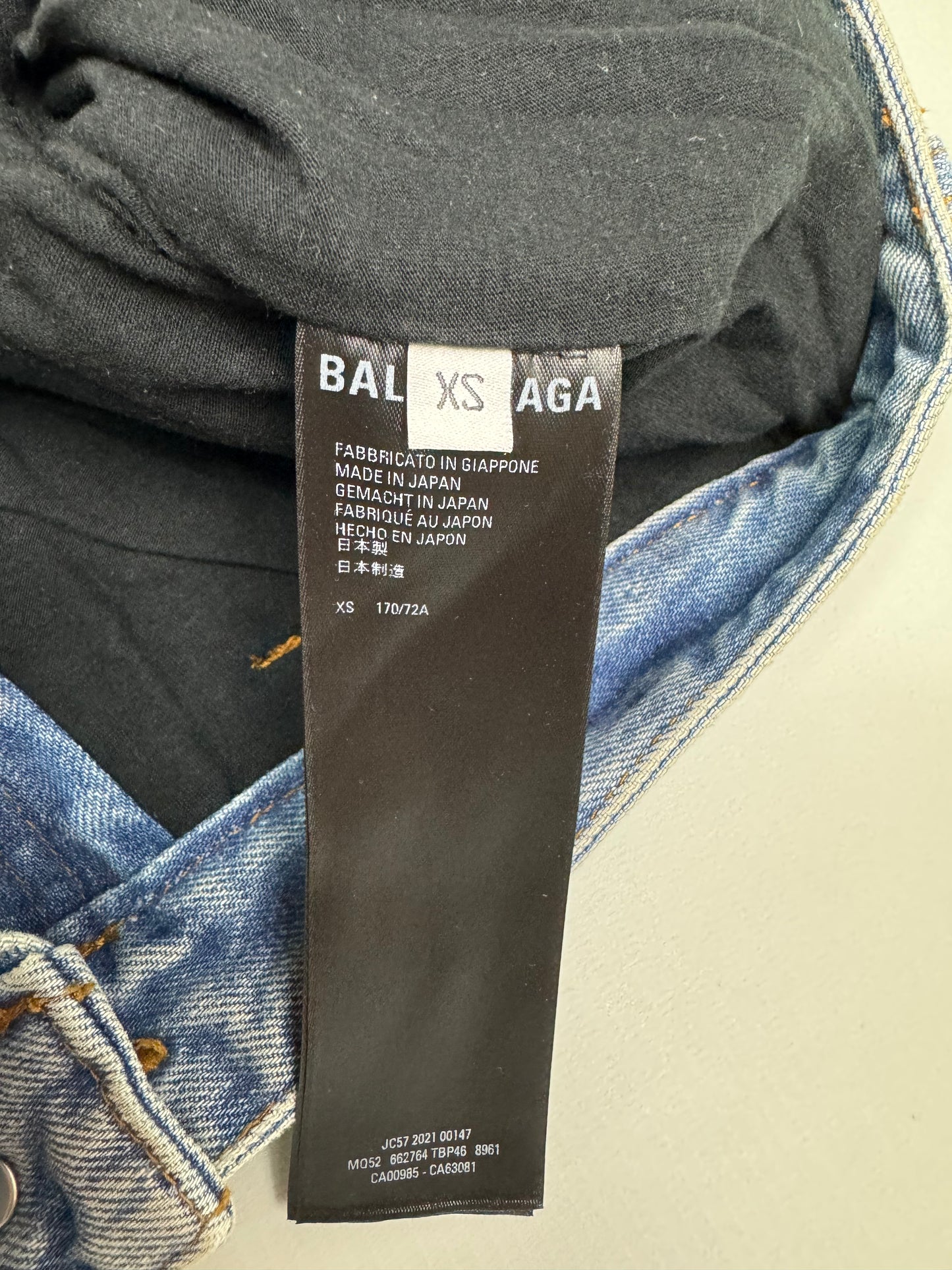 Balenciaga AW21 afterworld slashed jeans SZ:XS|S|M