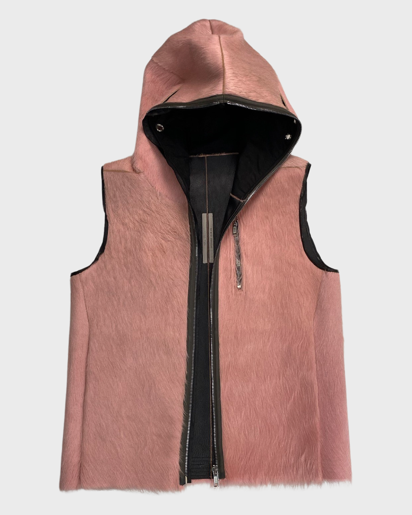 Rick Owens AW22 Ponyhair Gimp Vest SZ:48