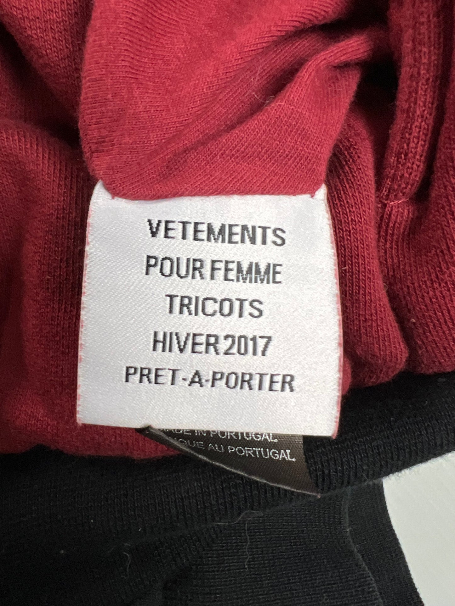 VETEMENTS AW16 reversible TFD x 11 inch gun club hoodie SZ:XS|S