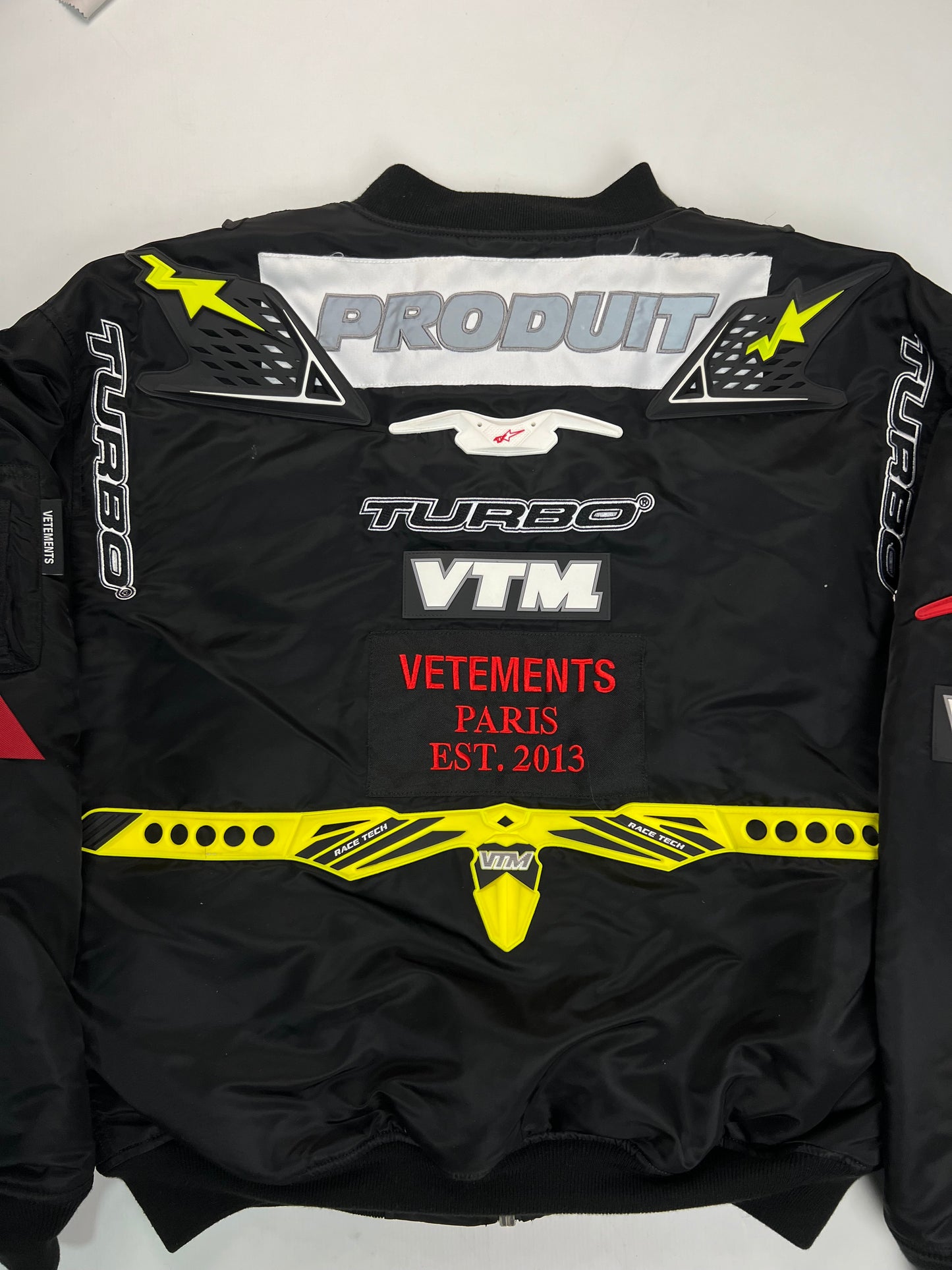 Vetements by GURAM moto Racing Bomber Black SZ:M