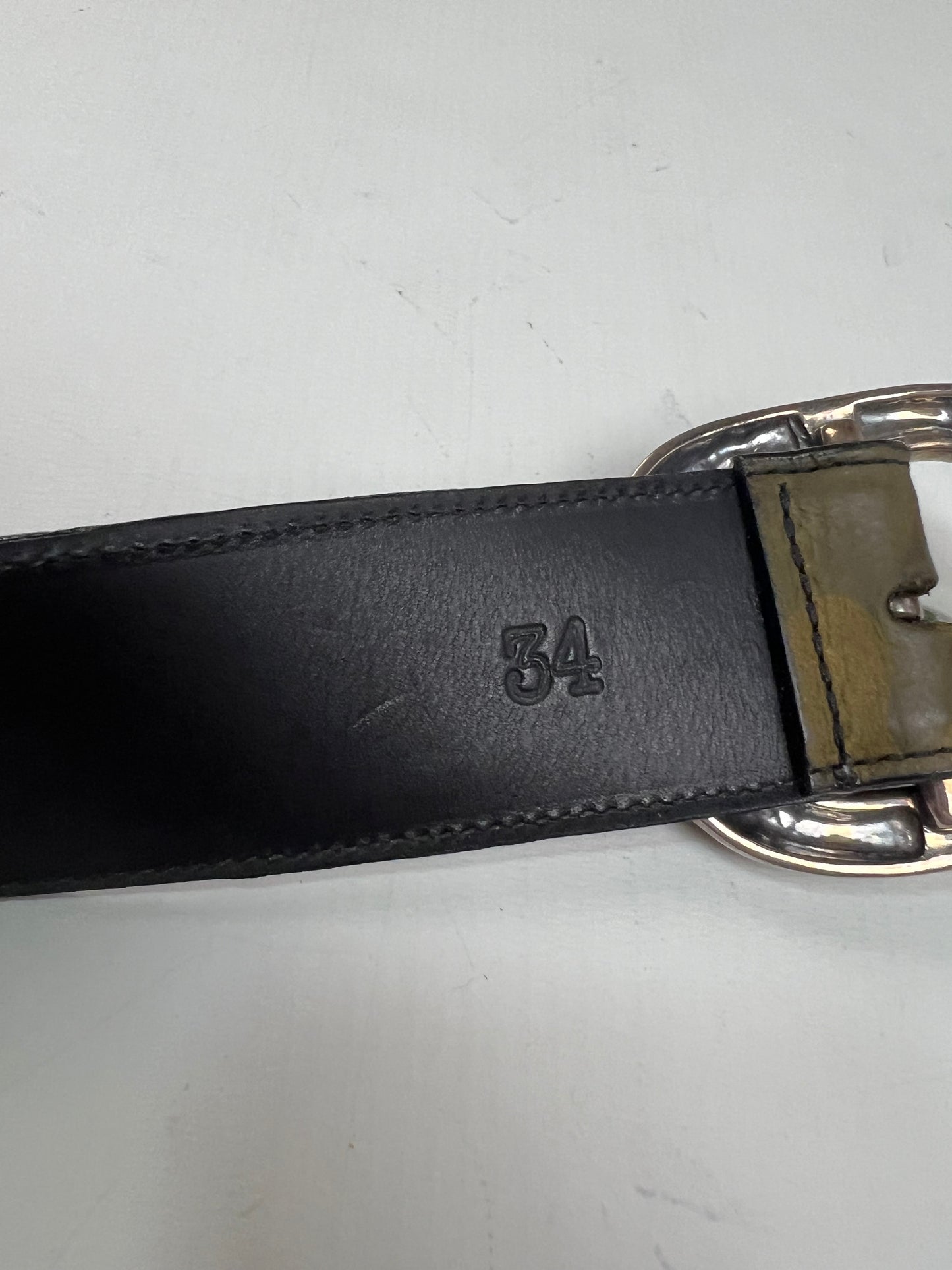 Chrome Hearts wood Camo gunslinger Belt SZ:34