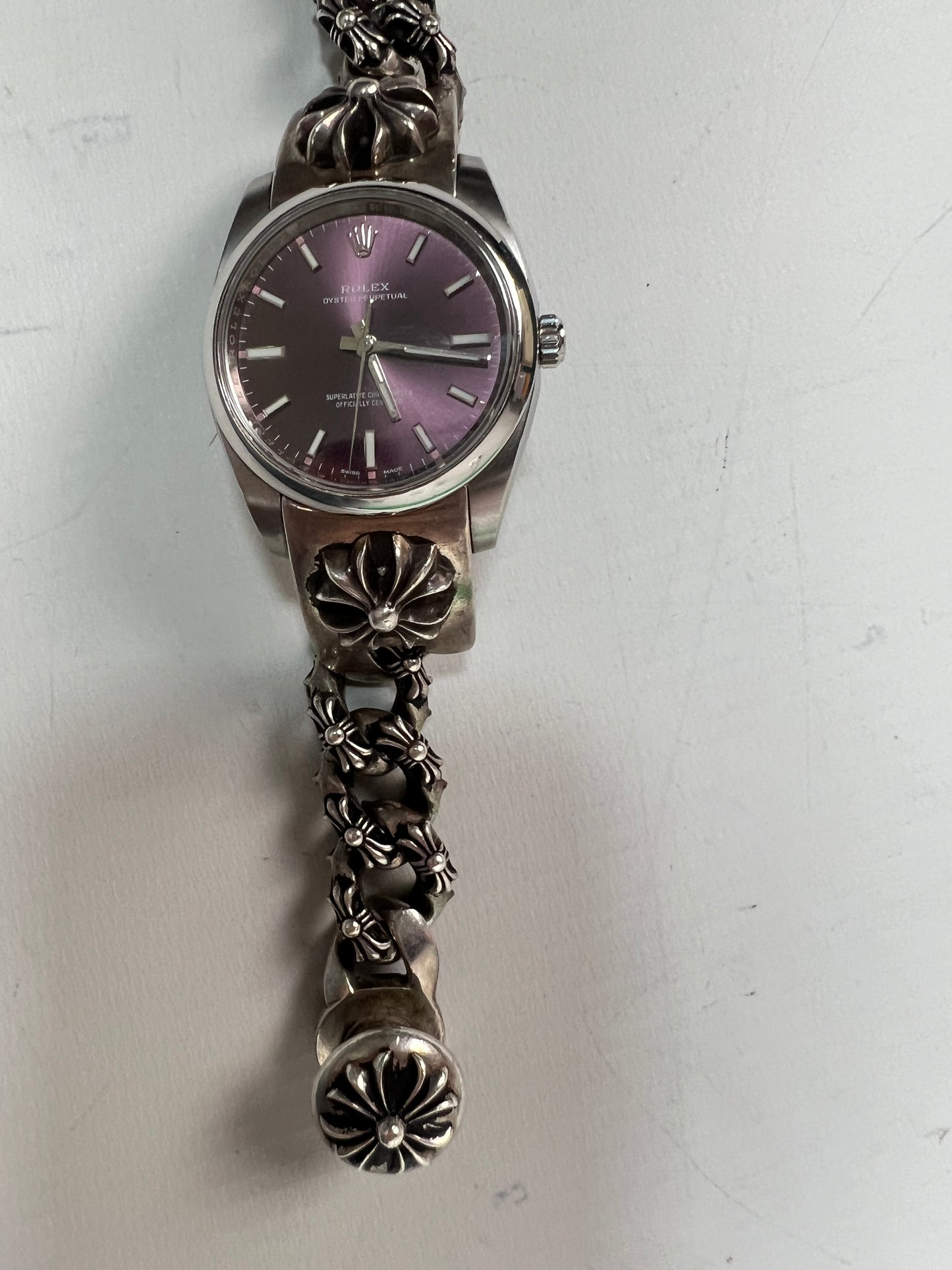 Chrome Hearts Rolex Oyster Perpetual Purple Grape 36mm SZ:OS