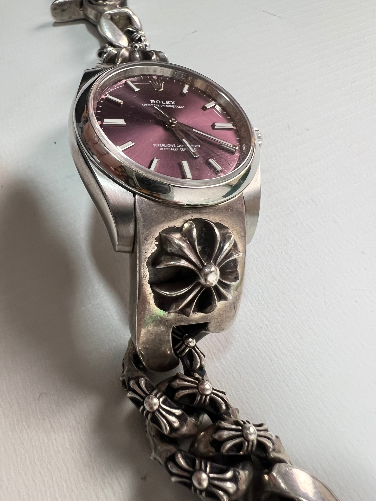 Chrome Hearts Rolex Oyster Perpetual Purple Grape 36mm SZ:OS