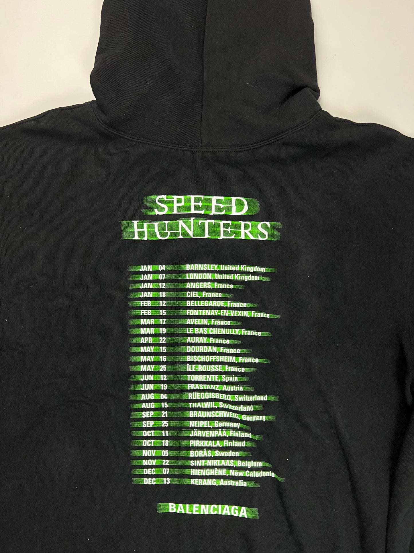 Balenciaga AW18 Speedhunters Zip UP hoodie SZ:S