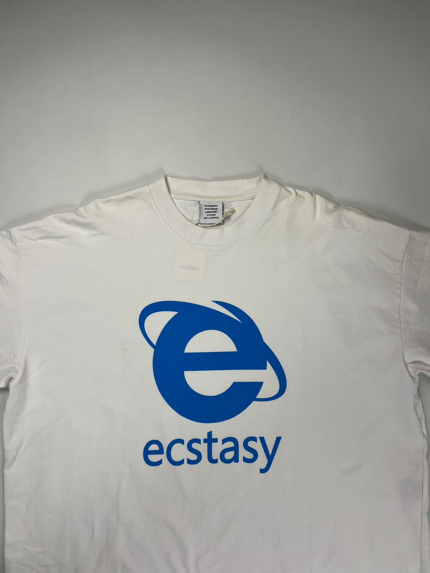 Vetements SS20 Ecstasy shirt white SZ:S