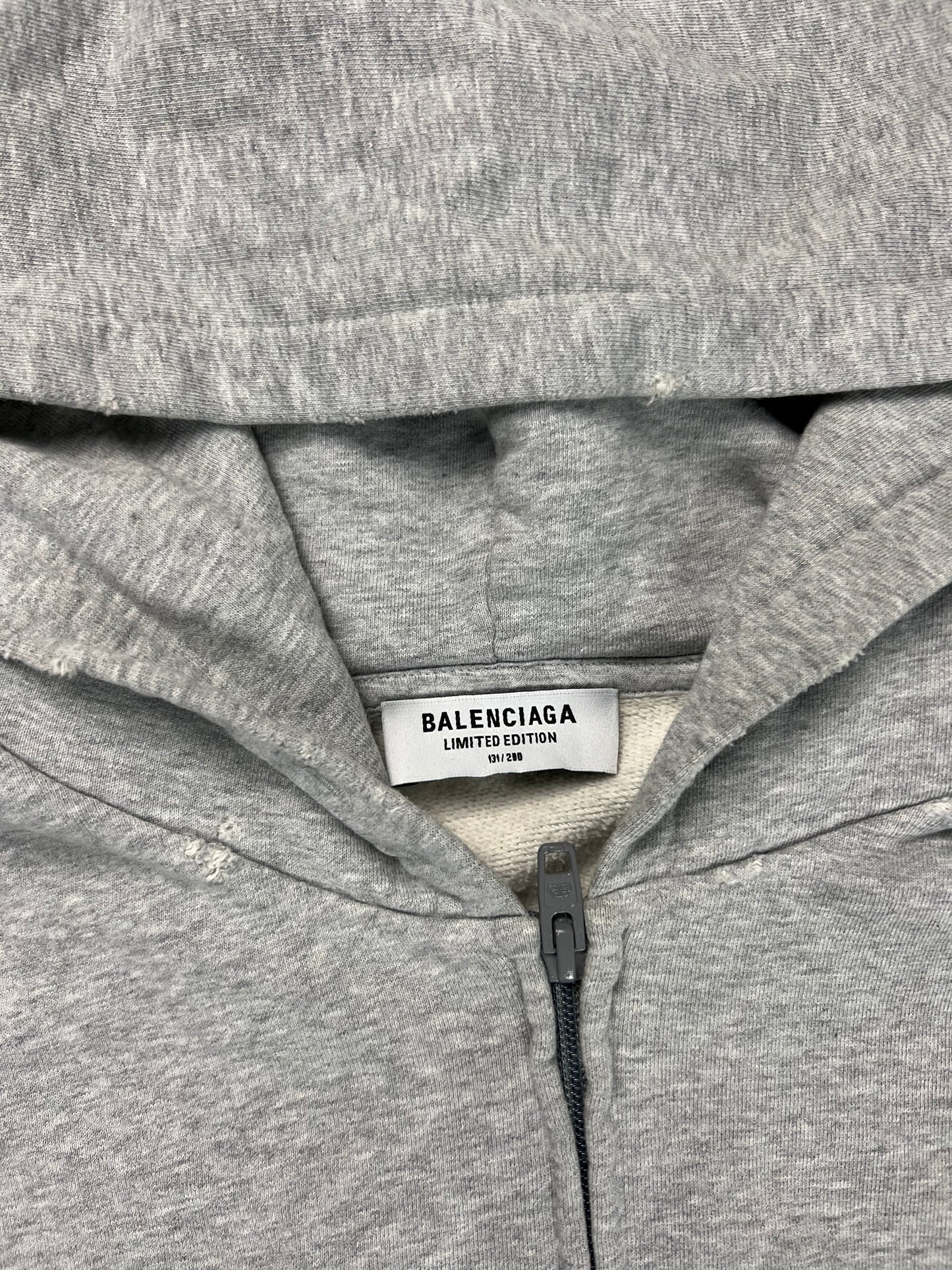 Balenciaga 1st Music Collab RUPAUL grey zip up Hoodie SZ:3