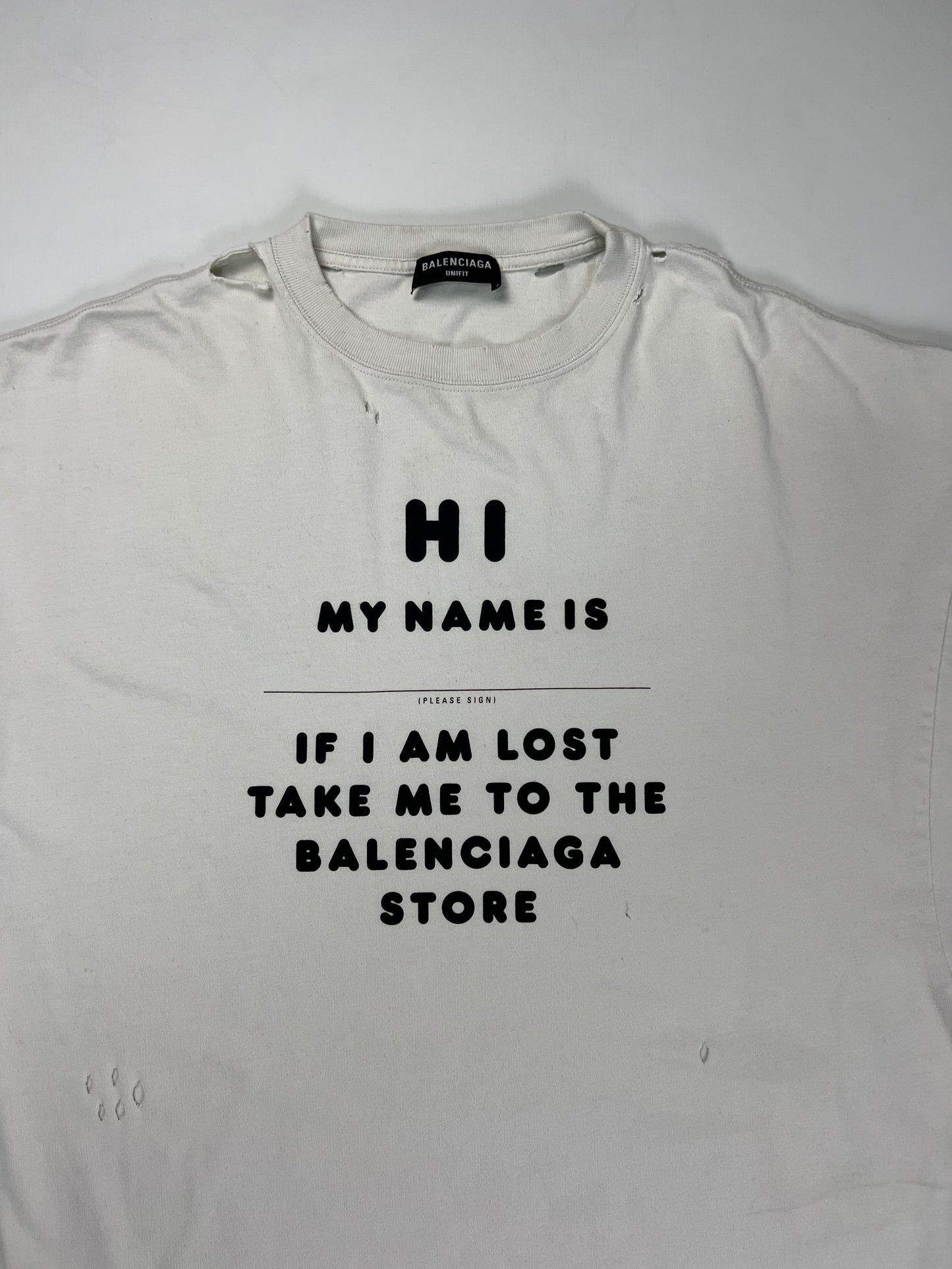 Balenciaga I am Lost shirt SZ:XS