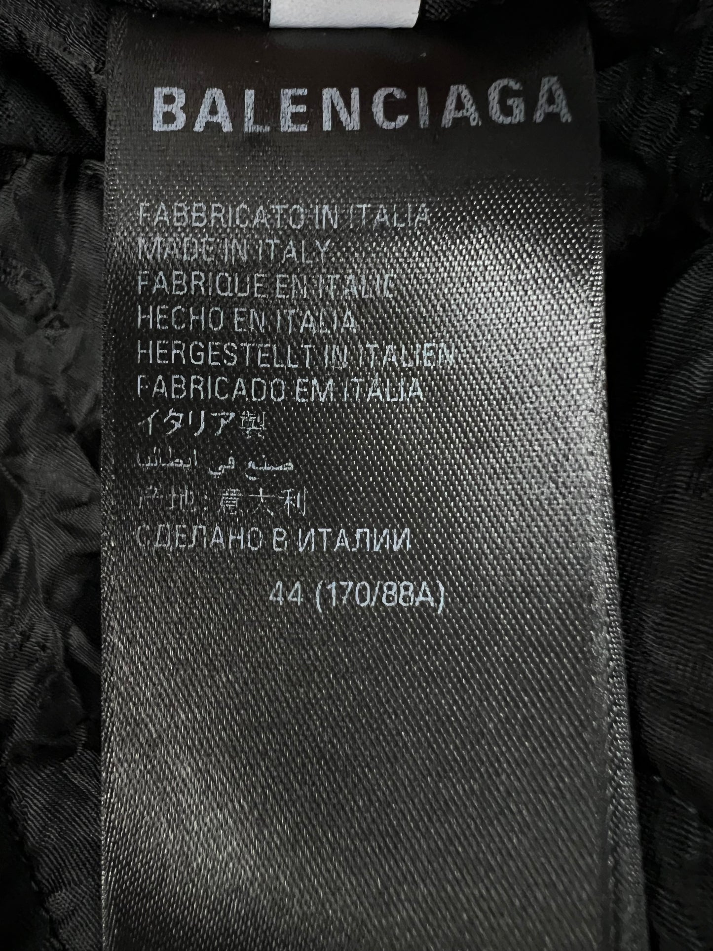 Balenciaga Hooded Taxi Leather Jacket SZ:44