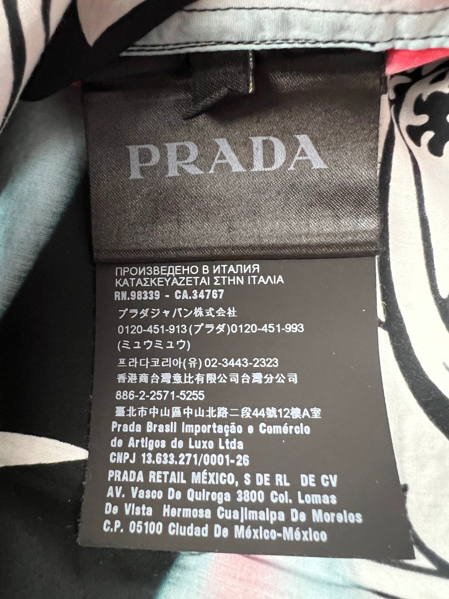 Prada AW18 Floral Flame Shirt SZ:S