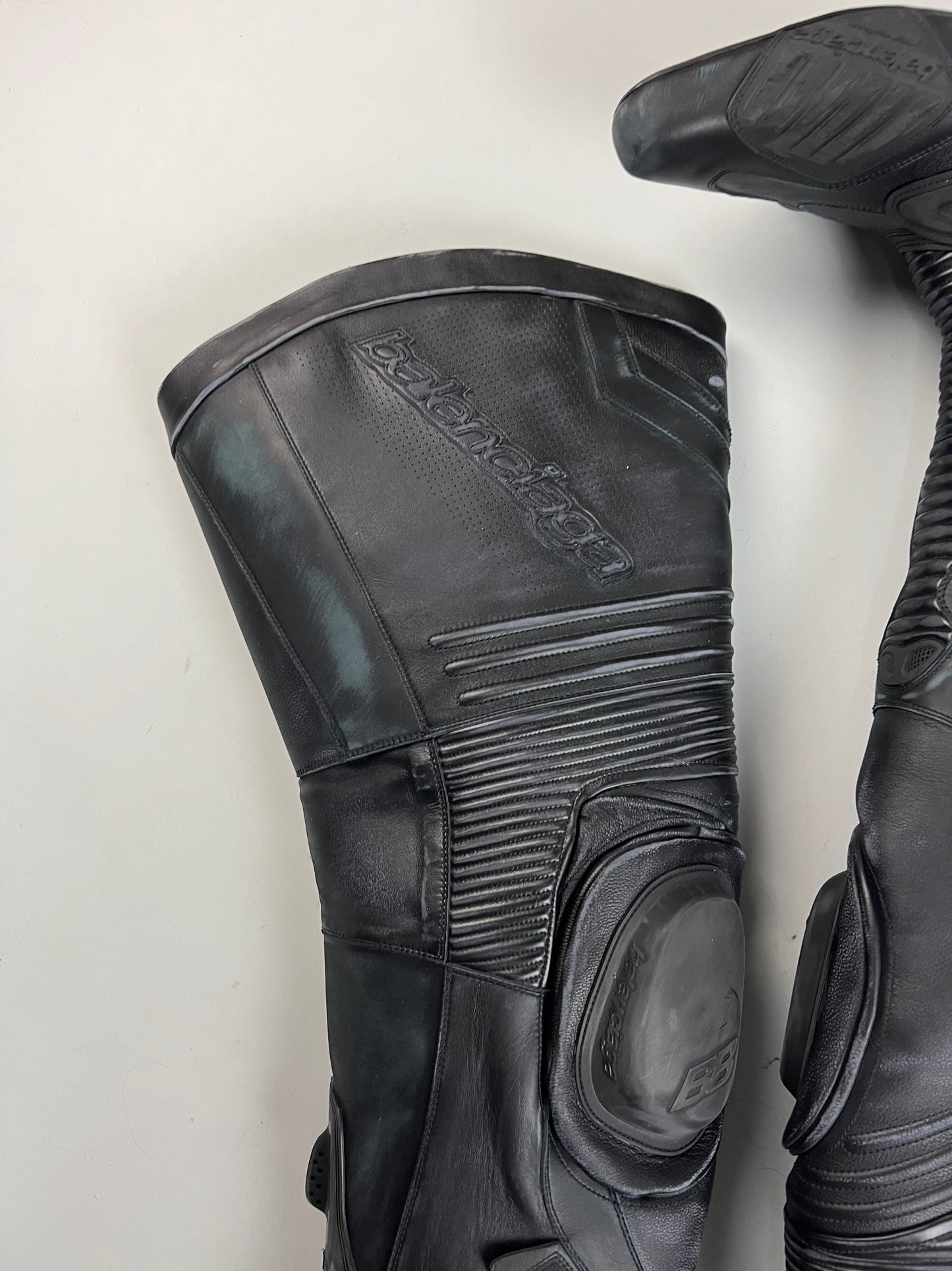 Balenciaga overknee high moto Racing Boots SZ:43