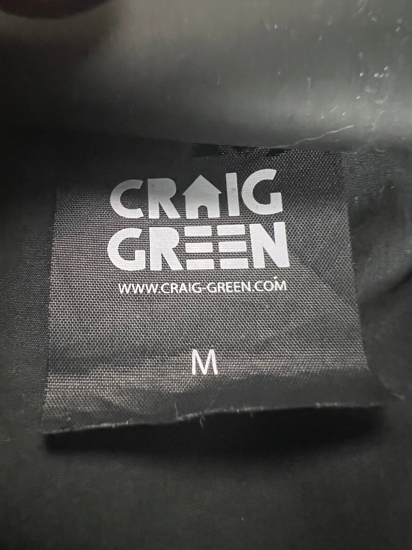 Craig Green AW17 runway scuba coat in black SZ:M