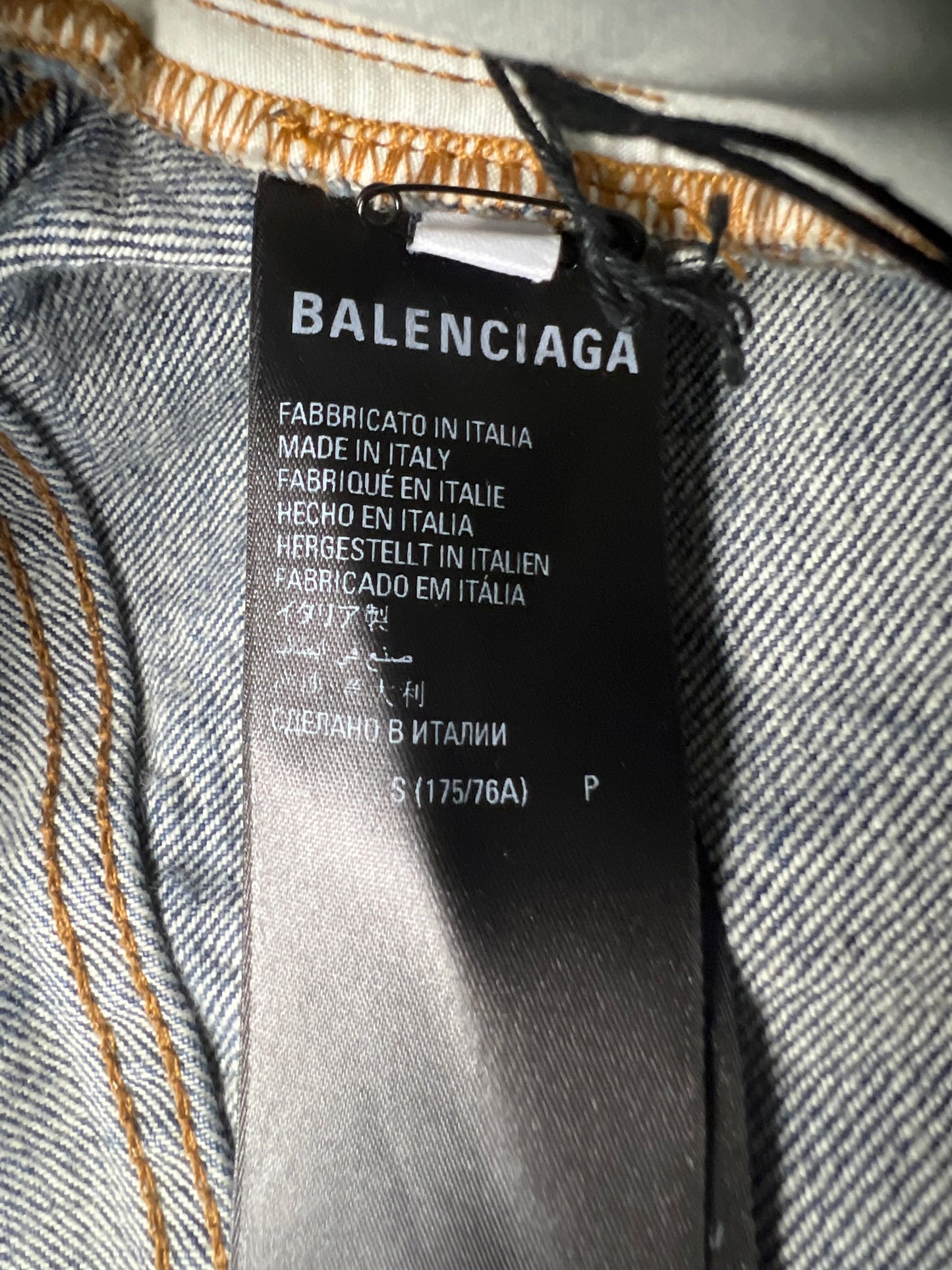 Balenciaga Fall22 lost tape pull up Jeans SZ:S