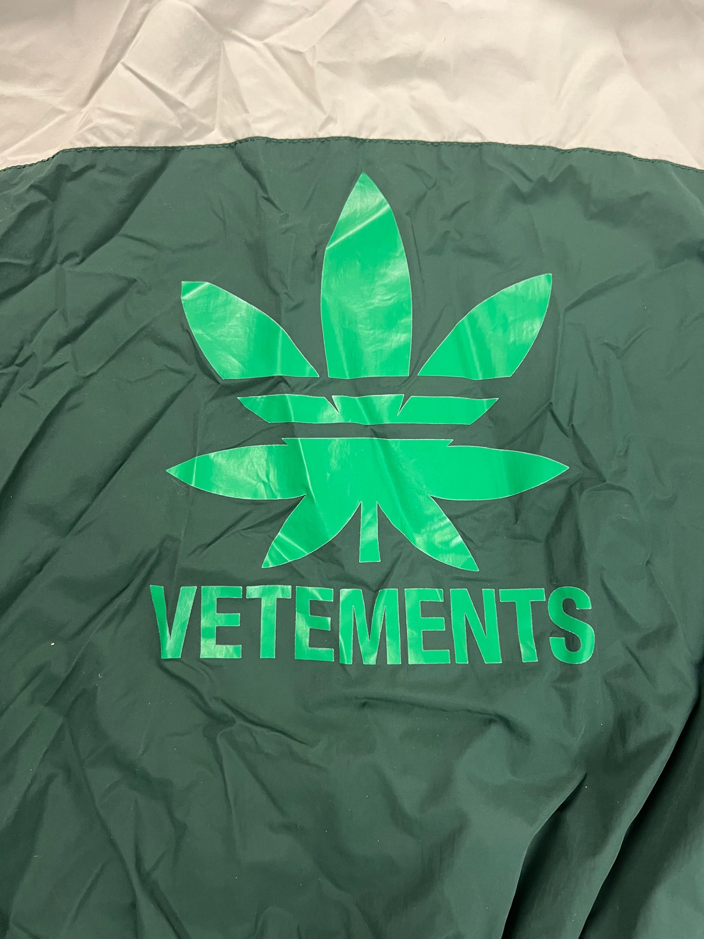 Vetements SS20 runway WEED Track zip up Jacket SZ:S