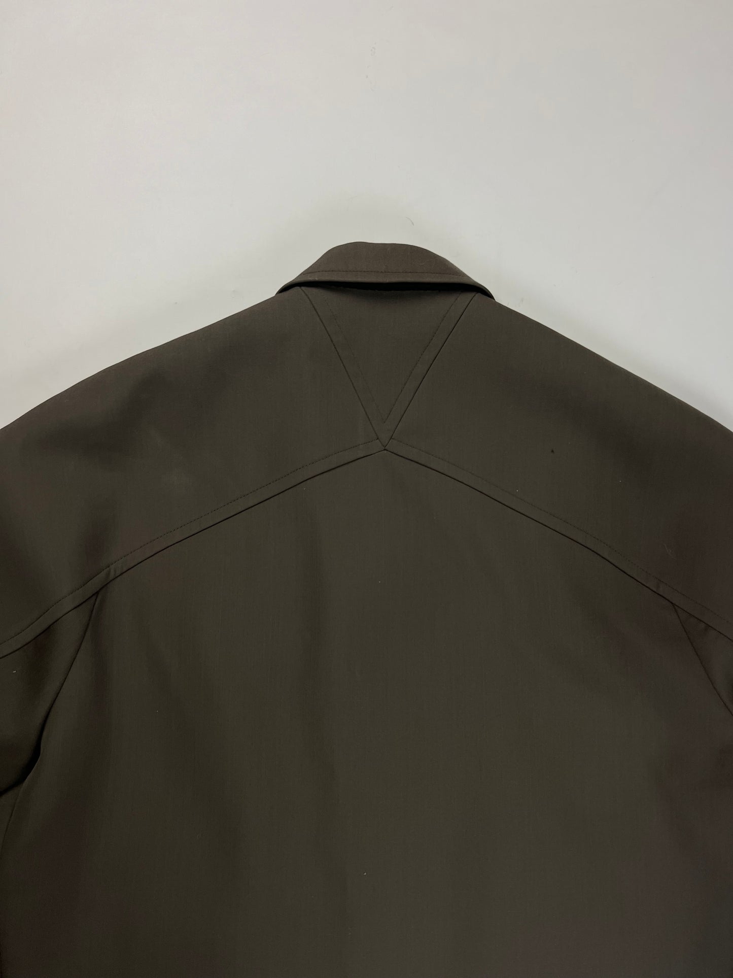 Bottega Veneta by Daniel Lee cropped military Jacket with elongated sleeves khaki SZ:48